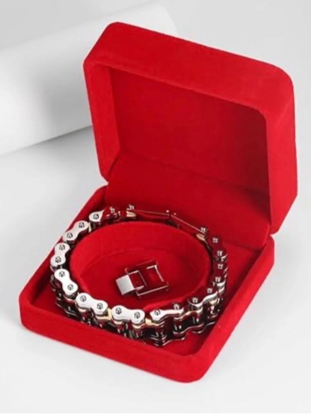 Men's Two-Tone Stainless Steel Bracelet - Silver & Gold